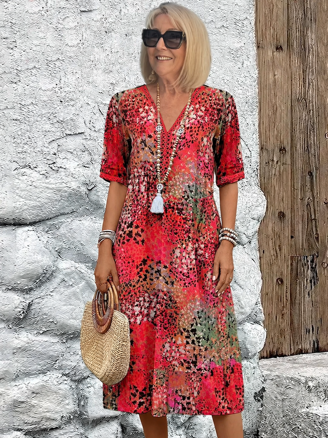 Jessica™  Effortless Midi Dress