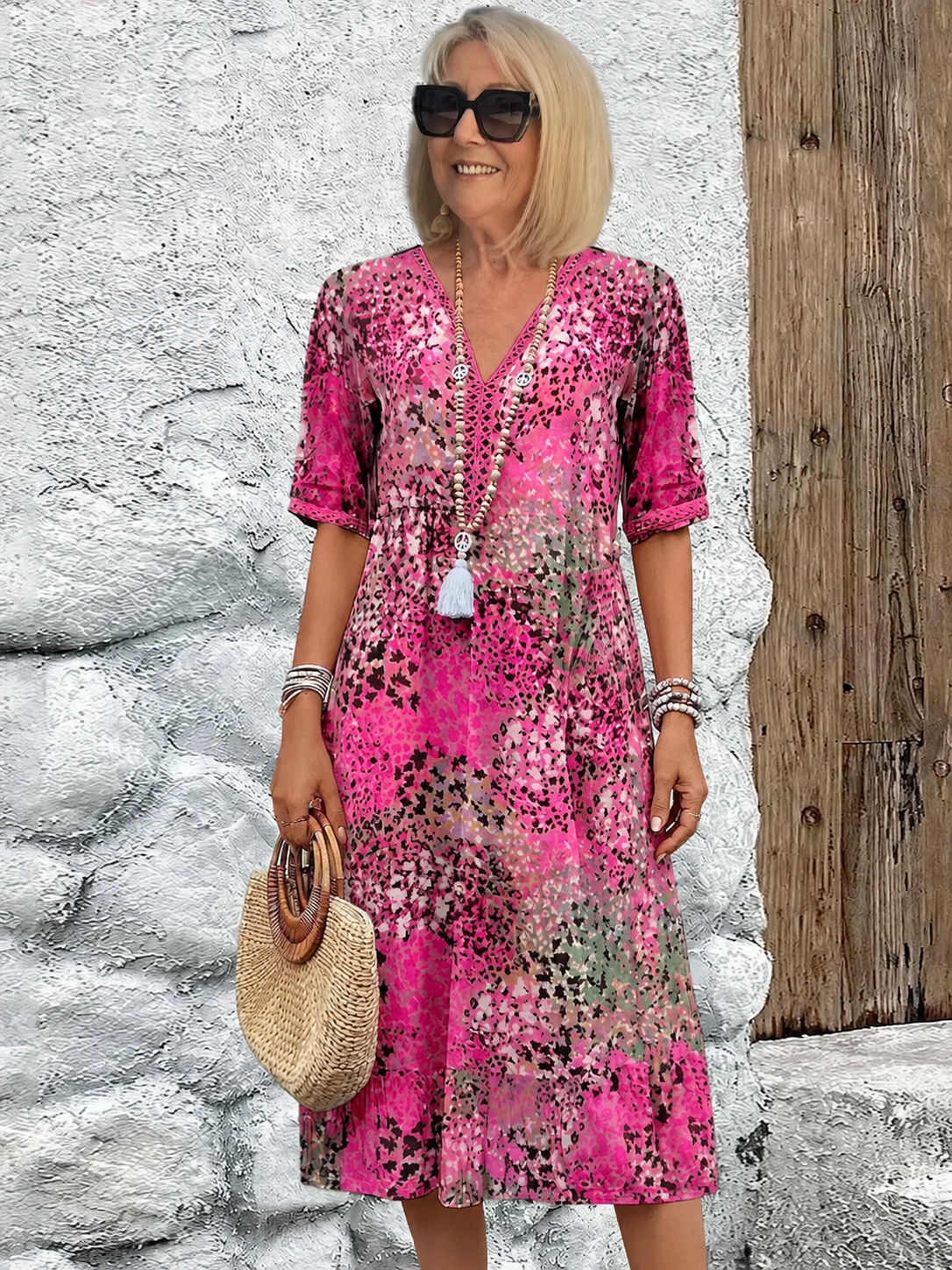 Jessica™  Effortless Midi Dress