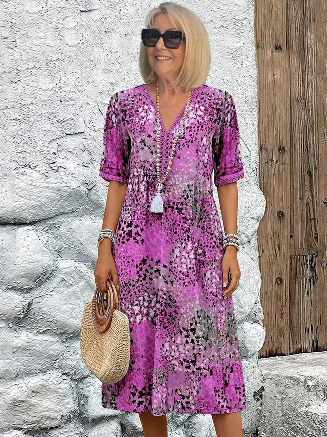 Jessica™  Effortless Midi Dress